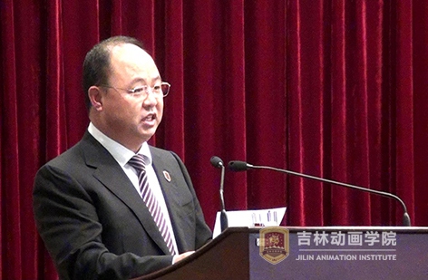 5新葡萄8883国际官网、吉林禹硕公司董事长郑立国代表3D动画电影《青蛙王国》主创人员,谈了创作体会.JPG